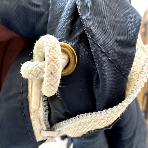 Vintage Pla-Jac Dunbrooke Windbreaker Tetons 70s 1/4 Zip Hidden Hood Blue S - Picture 3 of 7